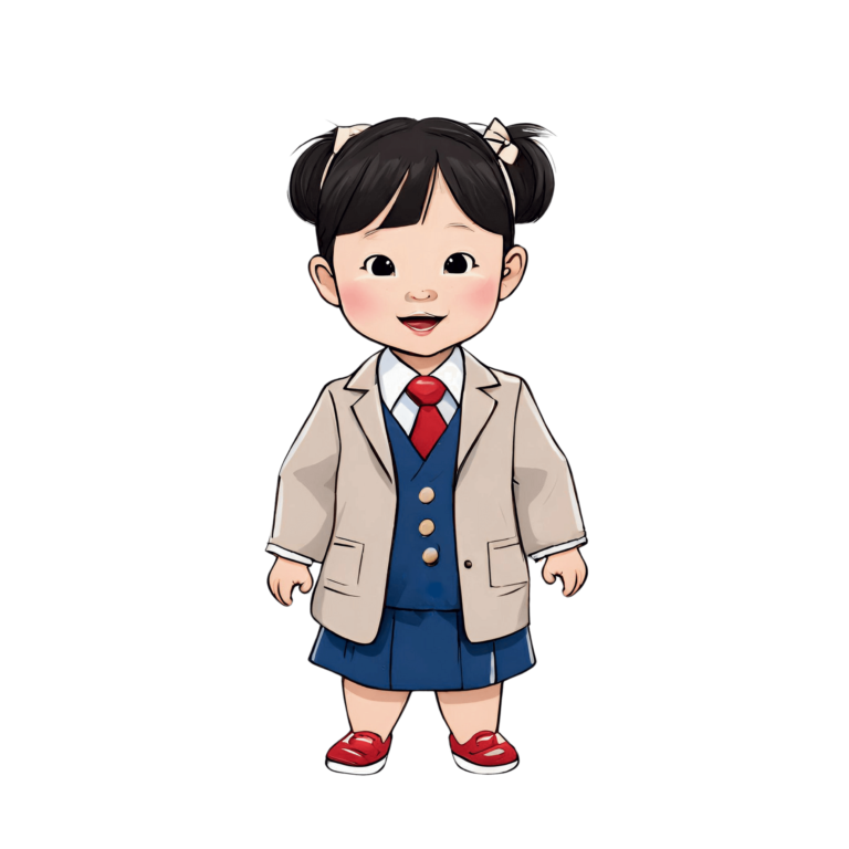 You Can be Prime Minister Cartoon of toddler girl wearing a suit