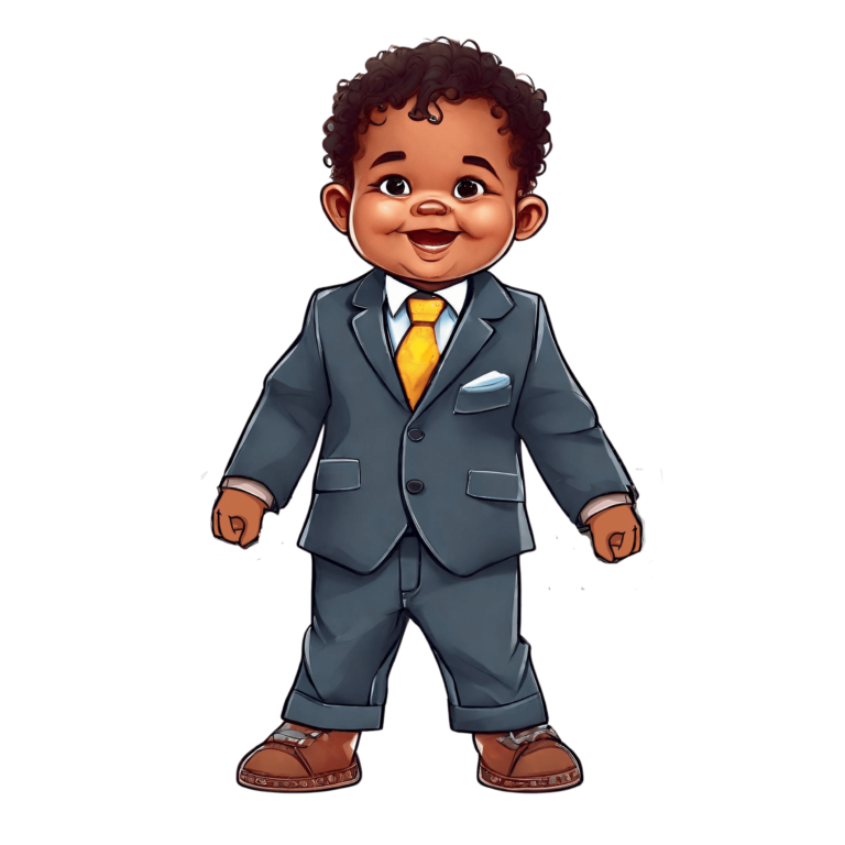 You Can be Prime Minister Cartoon of toddler boy wearing a suit